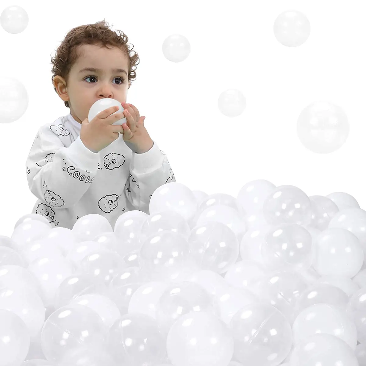 STARBOLO Recreation Ball Set 100 pcs | Phthalate & BPA Free, Crush Proof, for Toddlers & Kids, 5.5cm Diameter - view 9