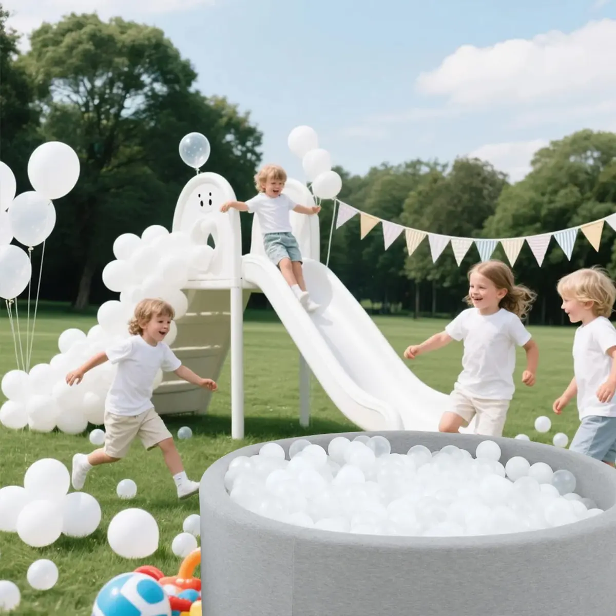 STARBOLO Recreation Ball Set 100 pcs | Phthalate & BPA Free, Crush Proof, for Toddlers & Kids, 5.5cm Diameter - view 2