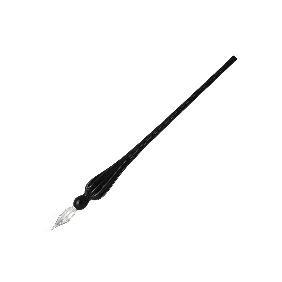 molshine Handmade Glass Dip Pen Black | Crystal Calligraphy Pen for Artist & Writer - main product image