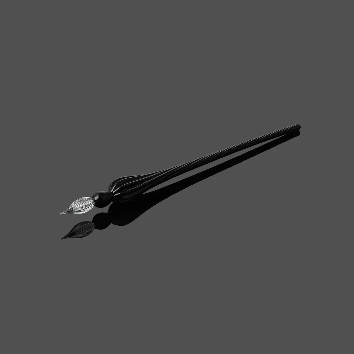 molshine Handmade Glass Dip Pen Black | Crystal Calligraphy Pen for Artist & Writer - view 2