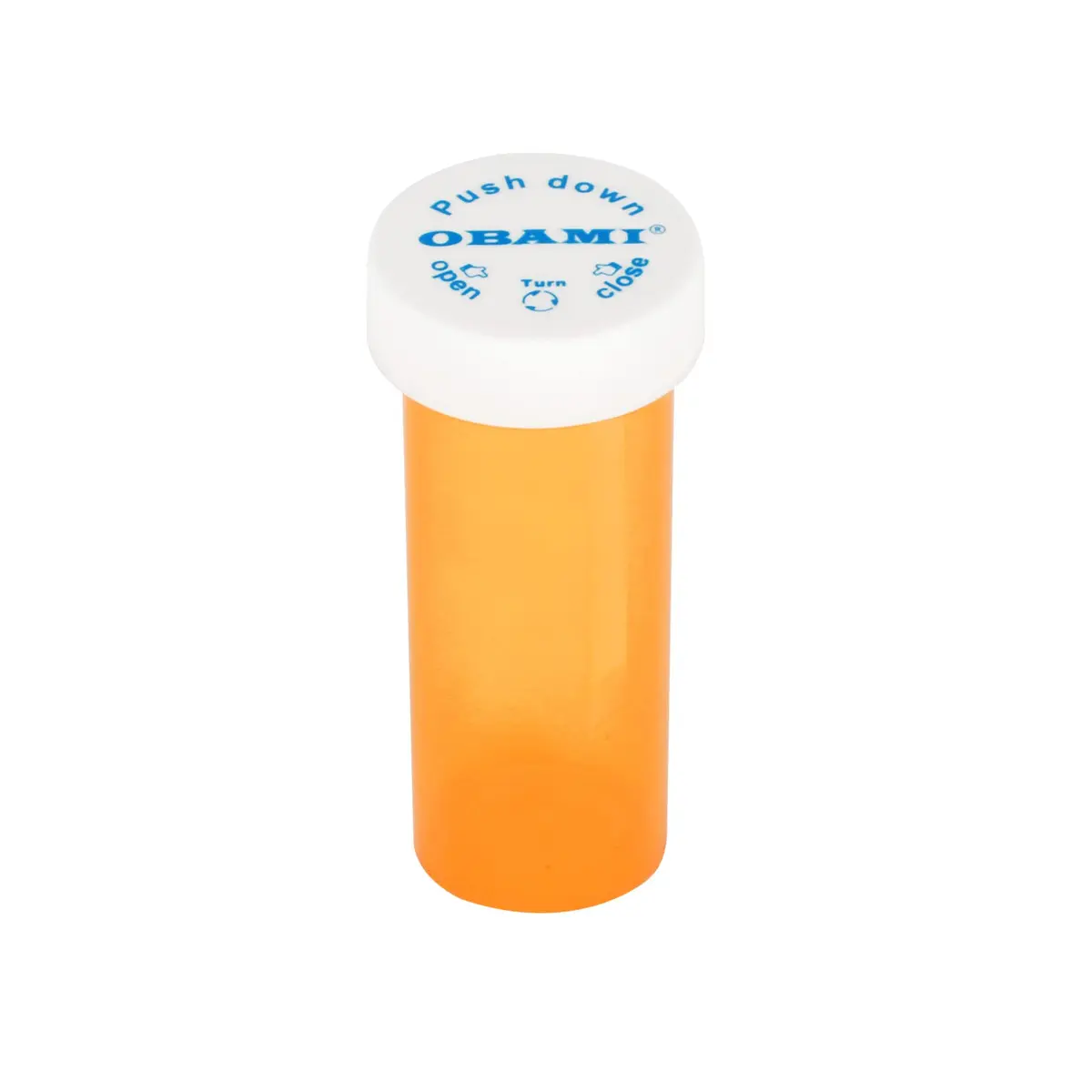 Obami 6 Dram (24ml) Orange Child-Resistant Pill Bottles with Caps - 12 Count | Prescription Medicine Vial Organizers - view 5