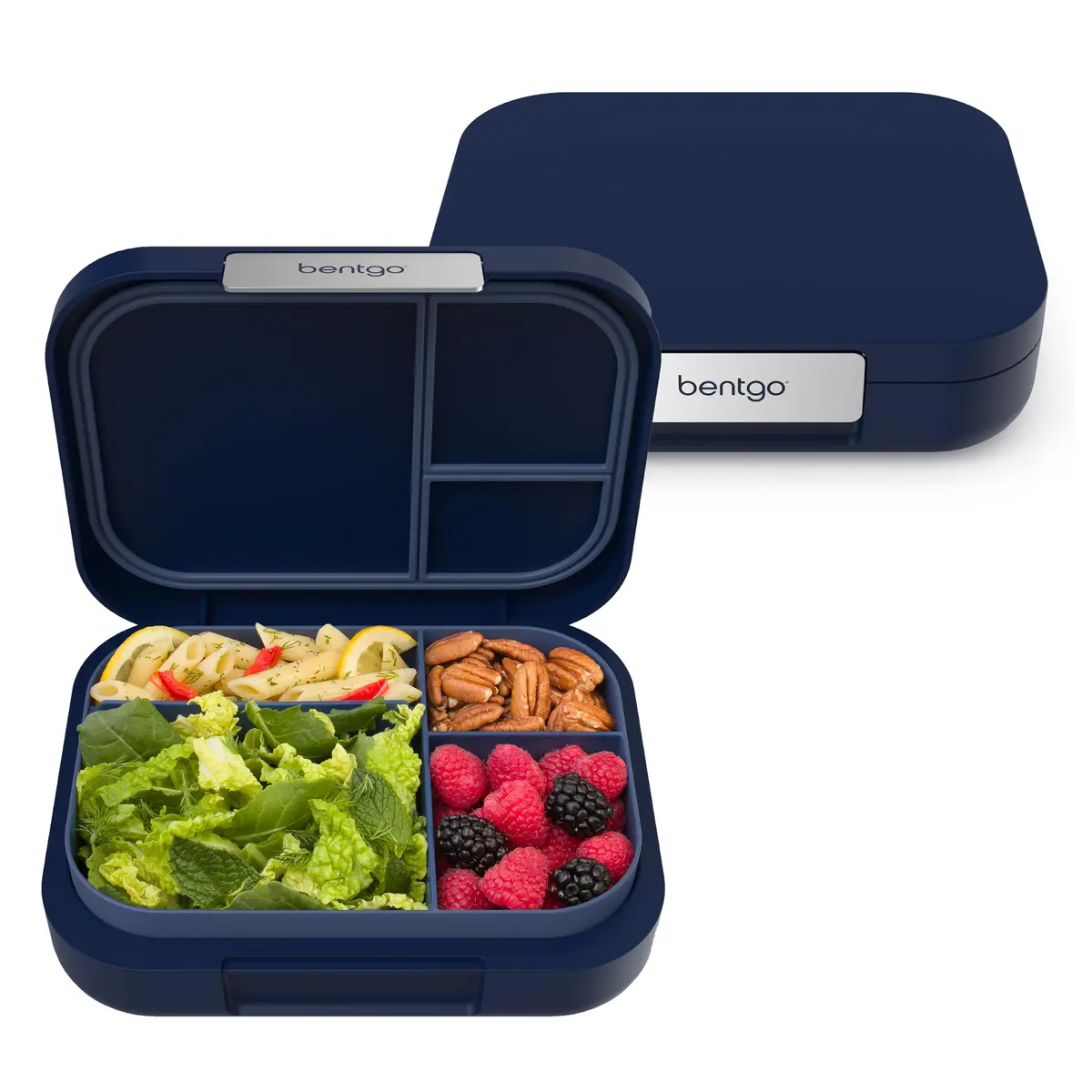 Bentgo Modern Adult Bento Lunch Box with 3-4 Compartments, 1.59 L (5.5 Cups) | Leak-Resistant, Microwave-Safe, Navy - main product image