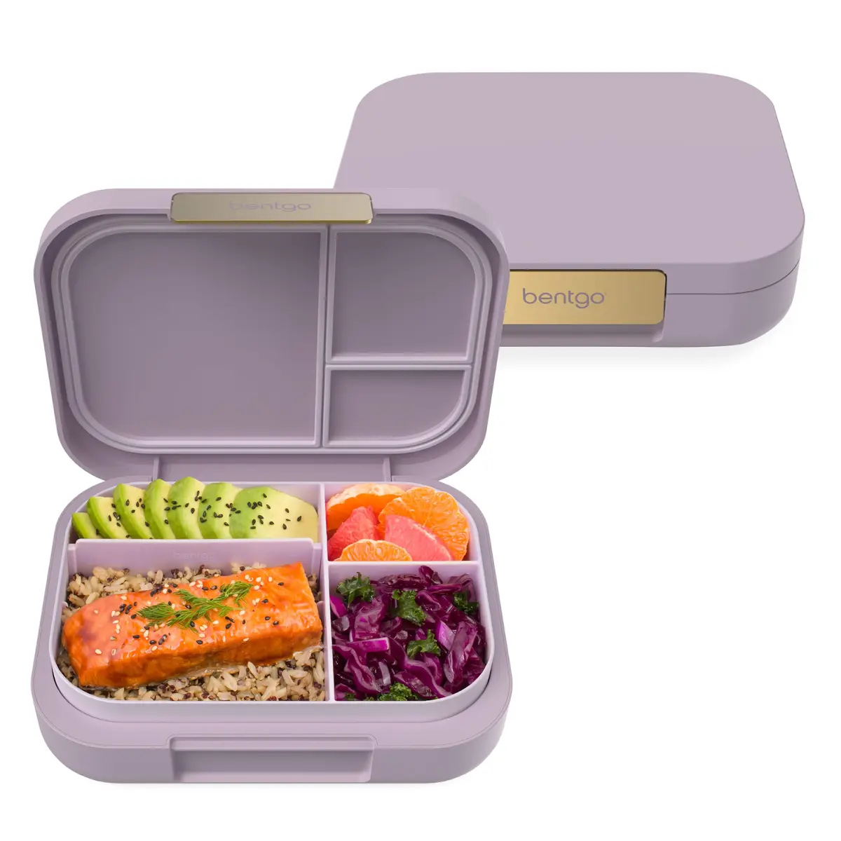 Bentgo Modern Adult Bento Lunch Box with 3-4 Compartments, 1.6 kg (3.5 lb) | Leak-Resistant, Microwave-Safe, Orchid - main product image