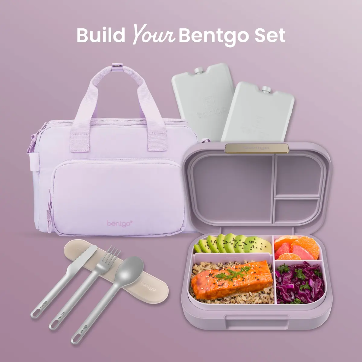 Bentgo Modern Adult Bento Lunch Box with 3-4 Compartments, 1.6 kg (3.5 lb) | Leak-Resistant, Microwave-Safe, Orchid - view 8