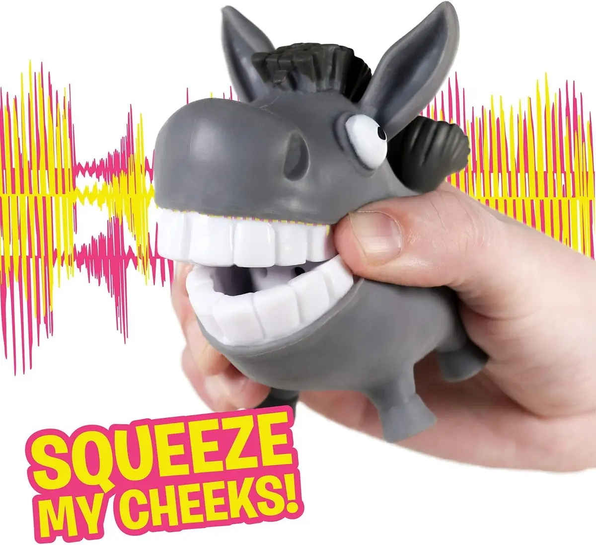 Hog Wild Scream-O Screaming Donkey Toy | Interactive Squeeze Animal for Kids & Adults - view 3