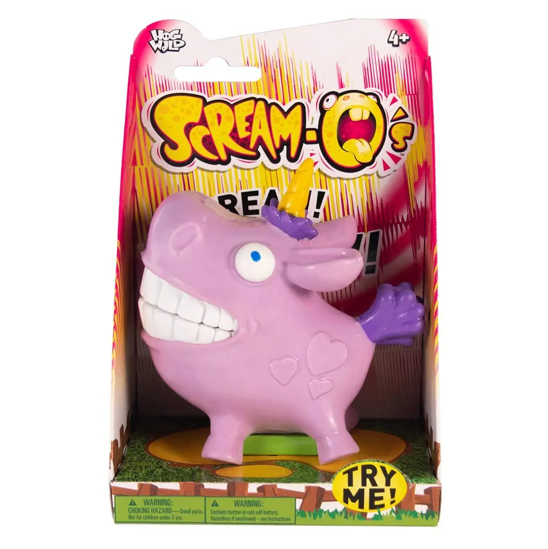 Hog Wild Scream-O Screaming Unicorn Toy | Hilarious Squeeze Animal for Kids & Adults - view 6