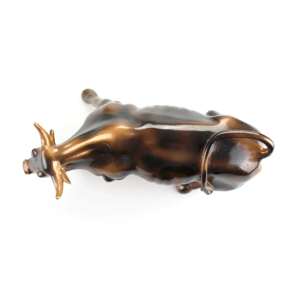 Torkia Official Licensed Wall Street Bull Statue 15.24 cm (6 inches) | Bronze Finish Sculpture for Desk & Shelf - view 6