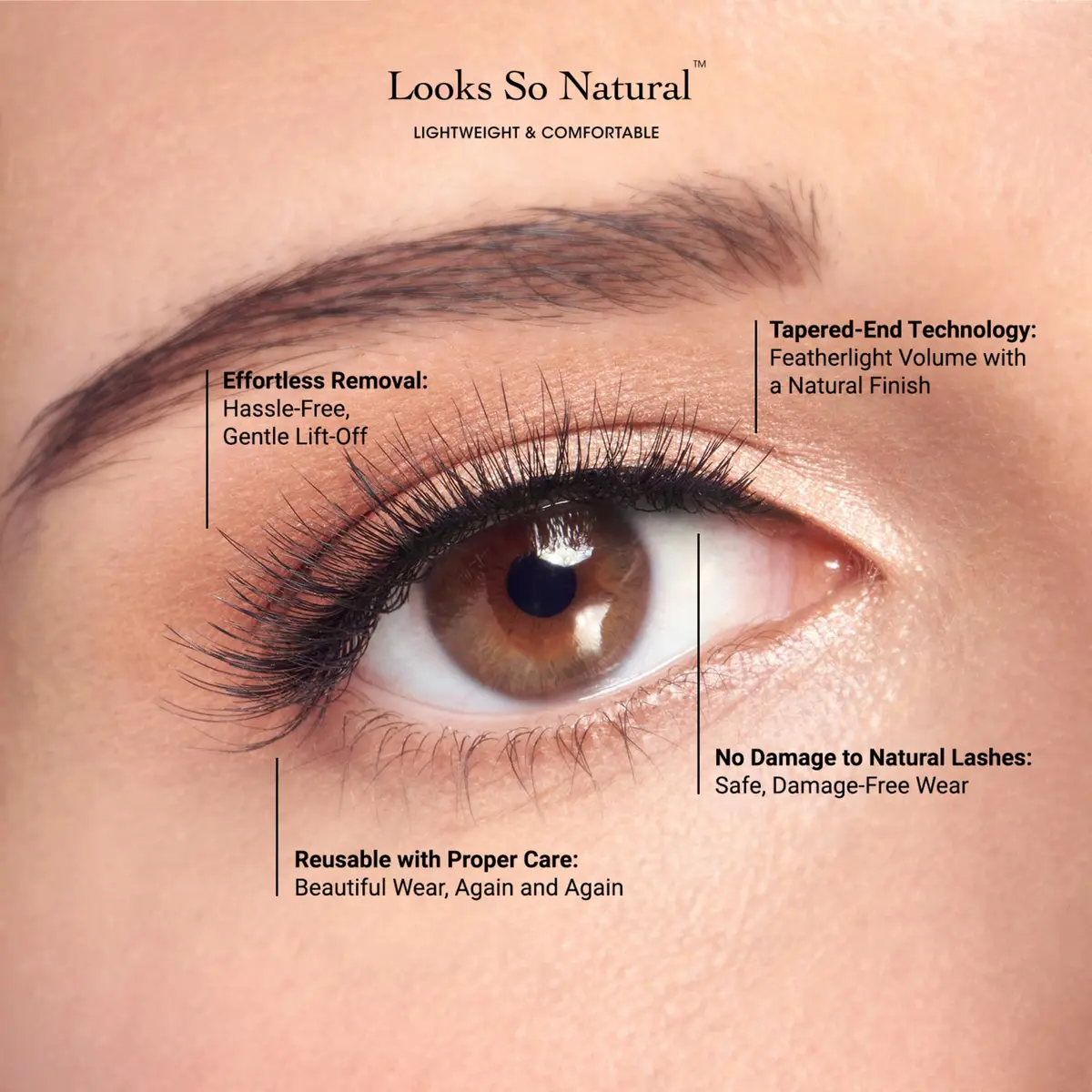 KISS False Eyelashes Sultry 12 mm | Reusable, Contact Lens Friendly, Easy to Apply - view 7