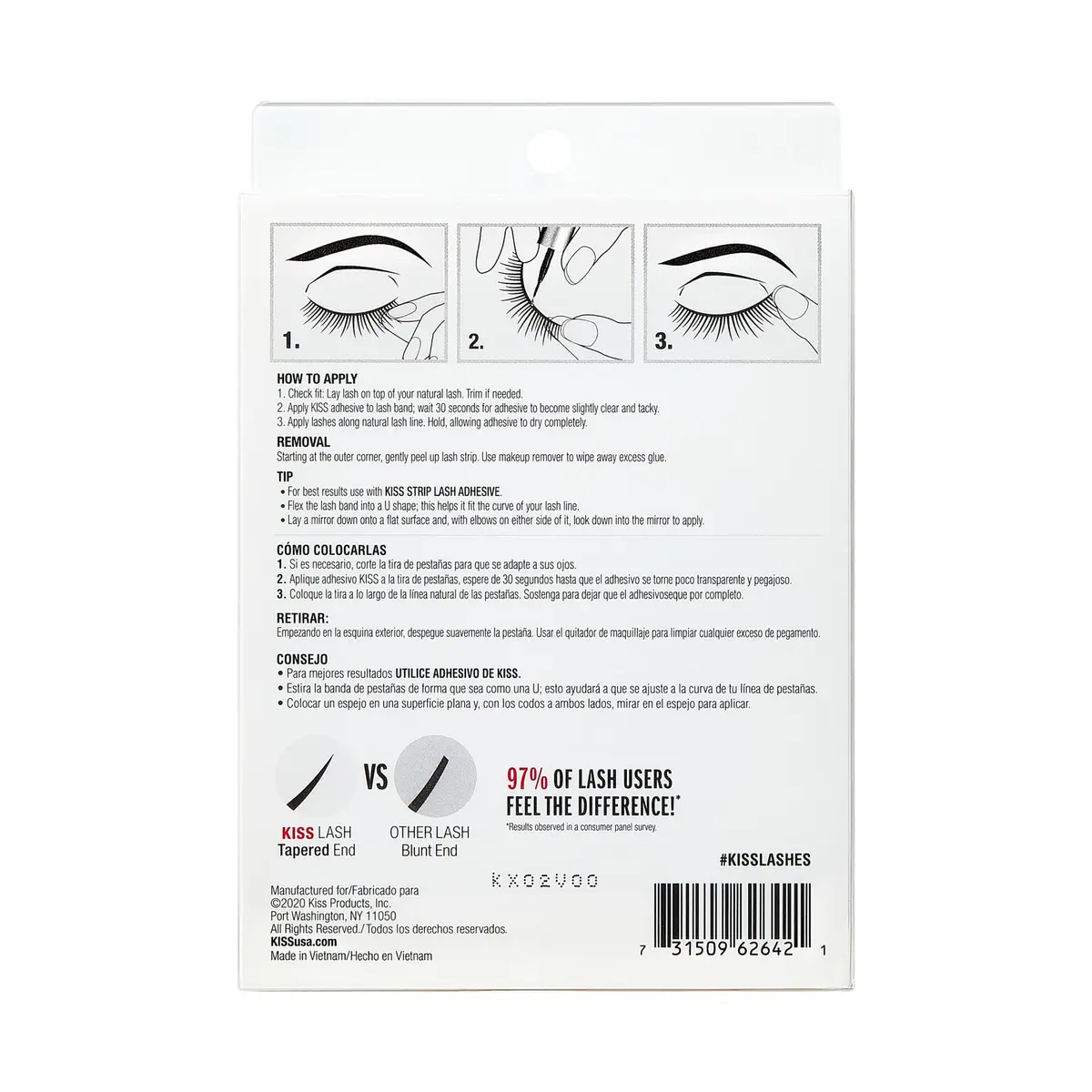 KISS False Eyelashes Sultry 12 mm | Reusable, Contact Lens Friendly, Easy to Apply - view 9