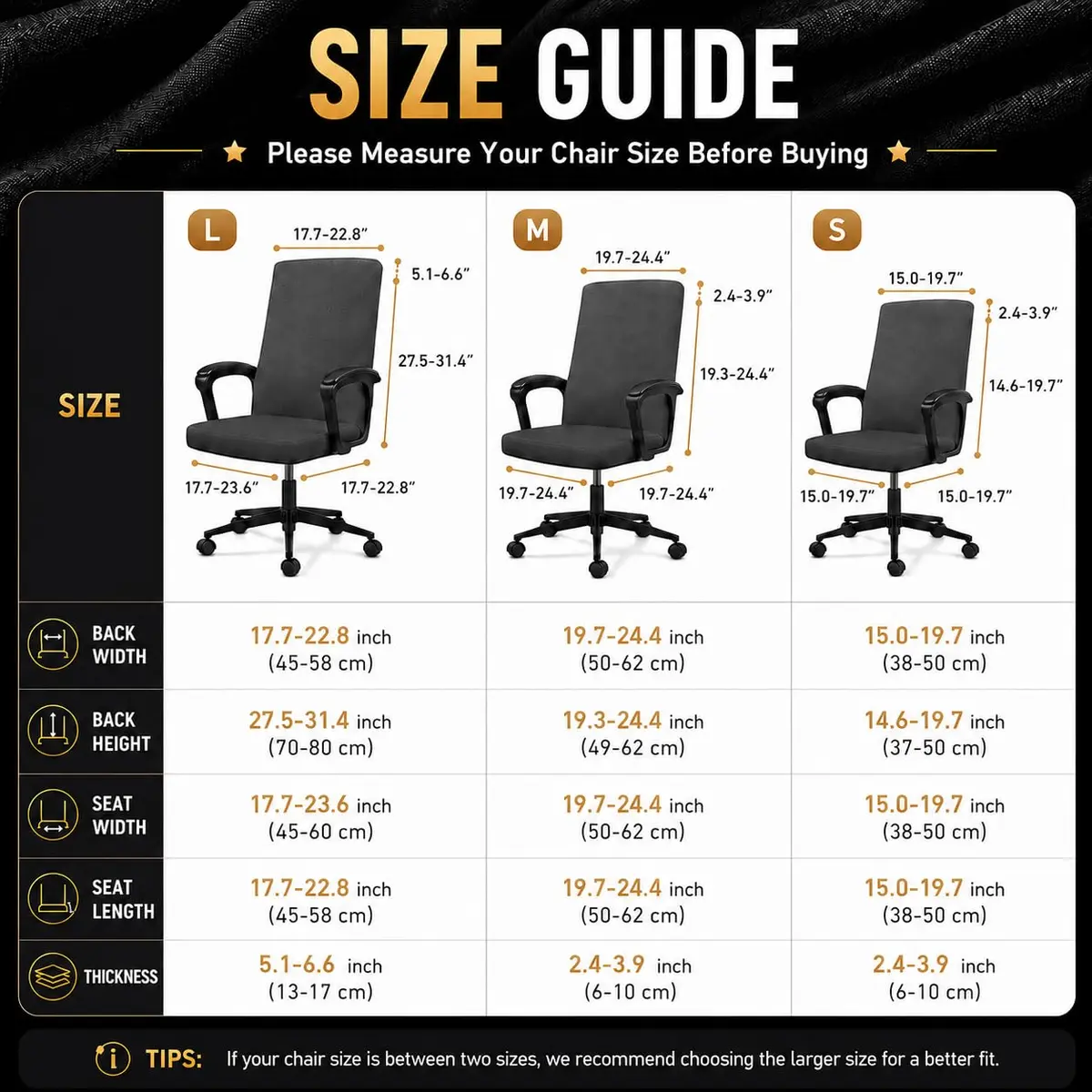 DIVA EN CAMINO DEC Office Chair Cover Large Stretchable Zipper | Protect & Renew Your Office Chair - view 6