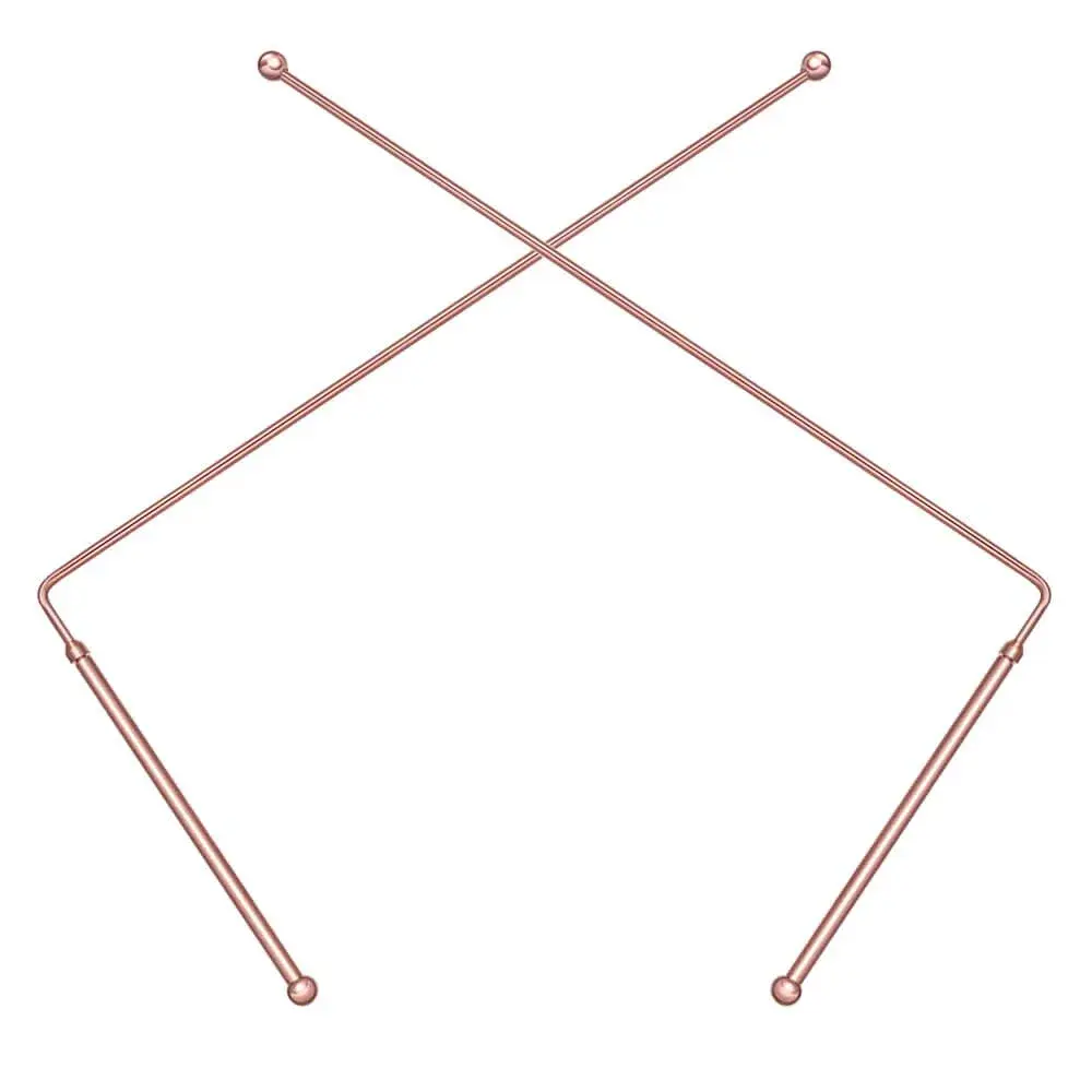 IXGNIJ 99.9% Copper Dowsing Rods - 2PCS Divining Rods, 25.4cm (10") Length x 1.27cm (0.5") Diameter | For Water, Treasure & Paranormal Investigation - main product image