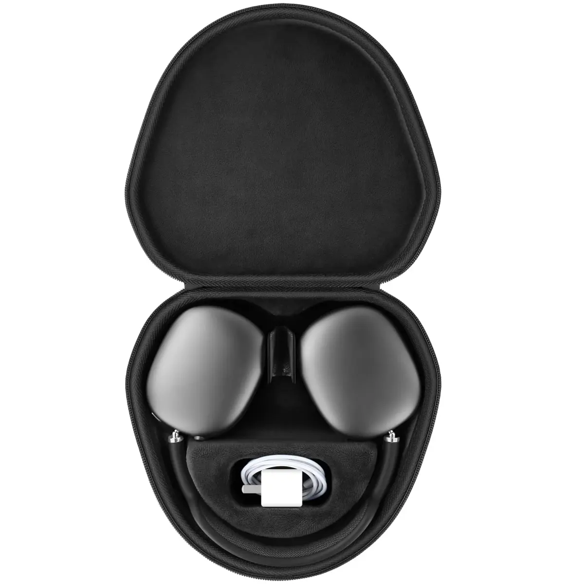 co2CREA Hard Case with Sleep Mode for Apple AirPods Max | 22.8cm (8.98in) Black - main product image