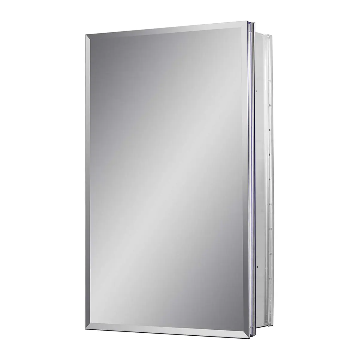 Fundin 15 x 24 Recessed Medicine Cabinet with 2 Adjustable Tempered Glass Shelves | Aluminum Bathroom Storage - view 2