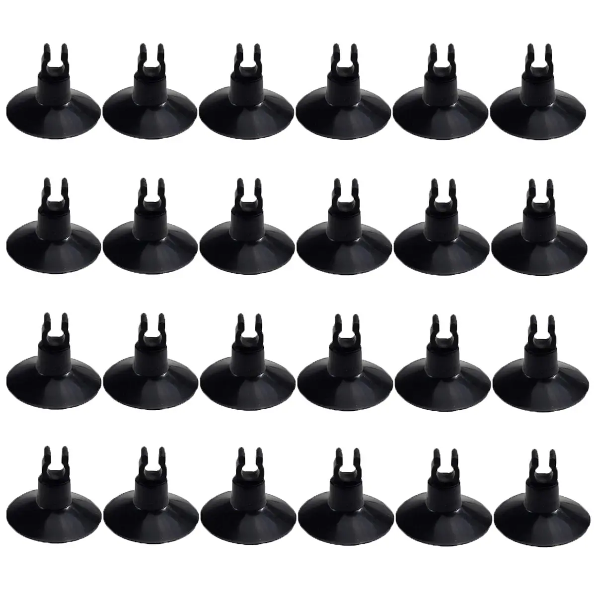 AQUANEAT Aquarium Suction Cups 24pcs | High-Quality Soft Plastic for Fish Tank Airline Tubing - main product image