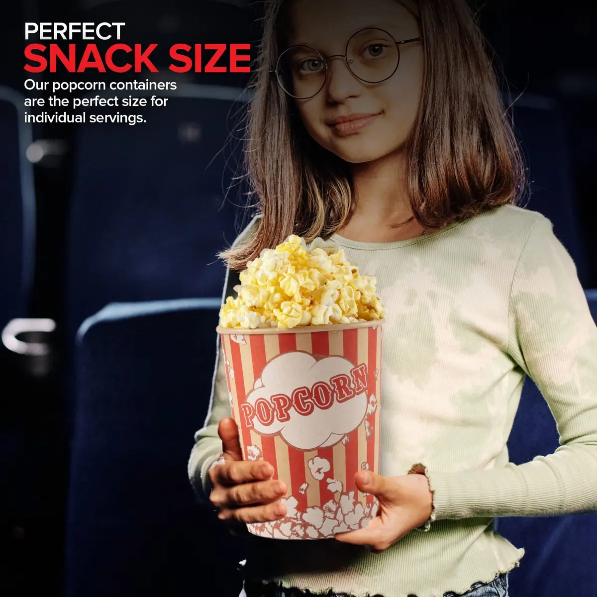 Stock Your Home 32 Oz Kraft Popcorn Buckets (25 Count) | Vintage Style Greaseproof Disposable Containers - view 5
