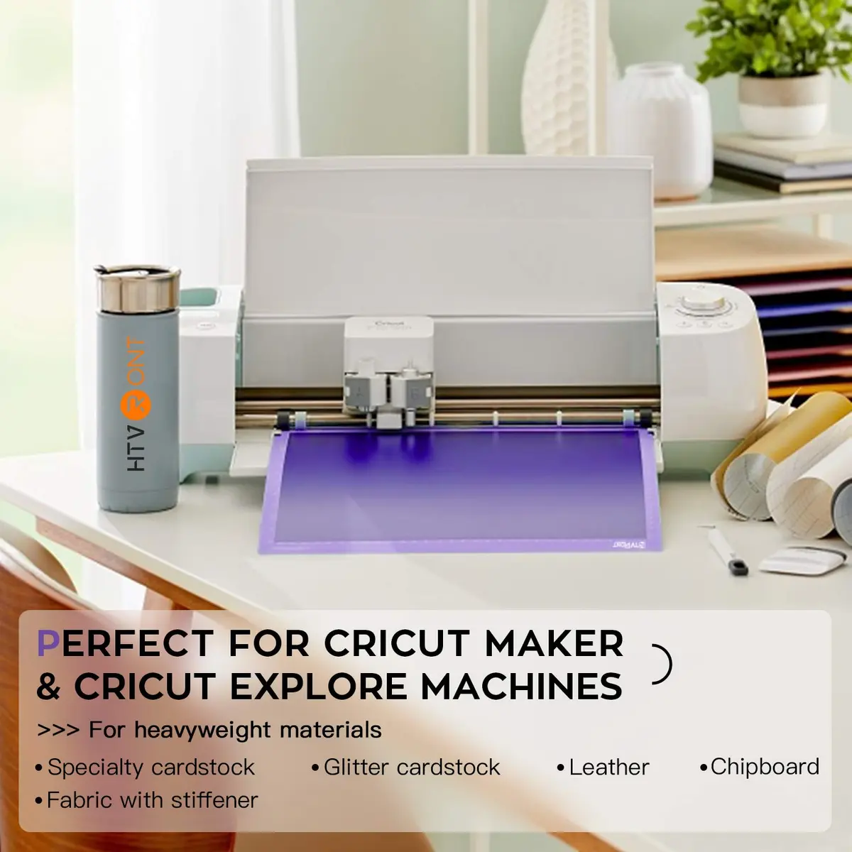 HTVRONT Strong Grip Cutting Mat 12x12 Inch (3 Pack) | Self-Healing PVC for Quilting & Crafts - view 5