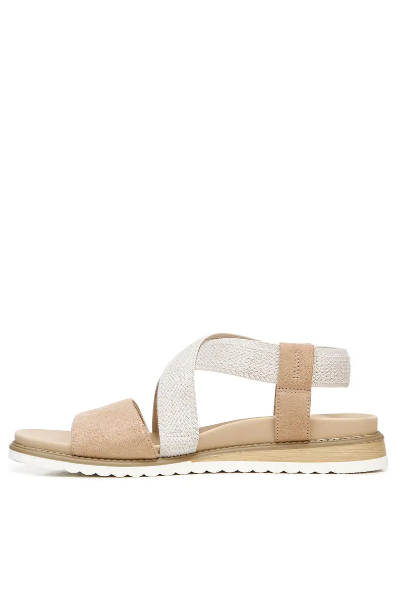 Dr. Scholl's SHOES Islander Strappy Flat Sandal 7.5 | Eco-Friendly Microfiber, Support & Style - main product image