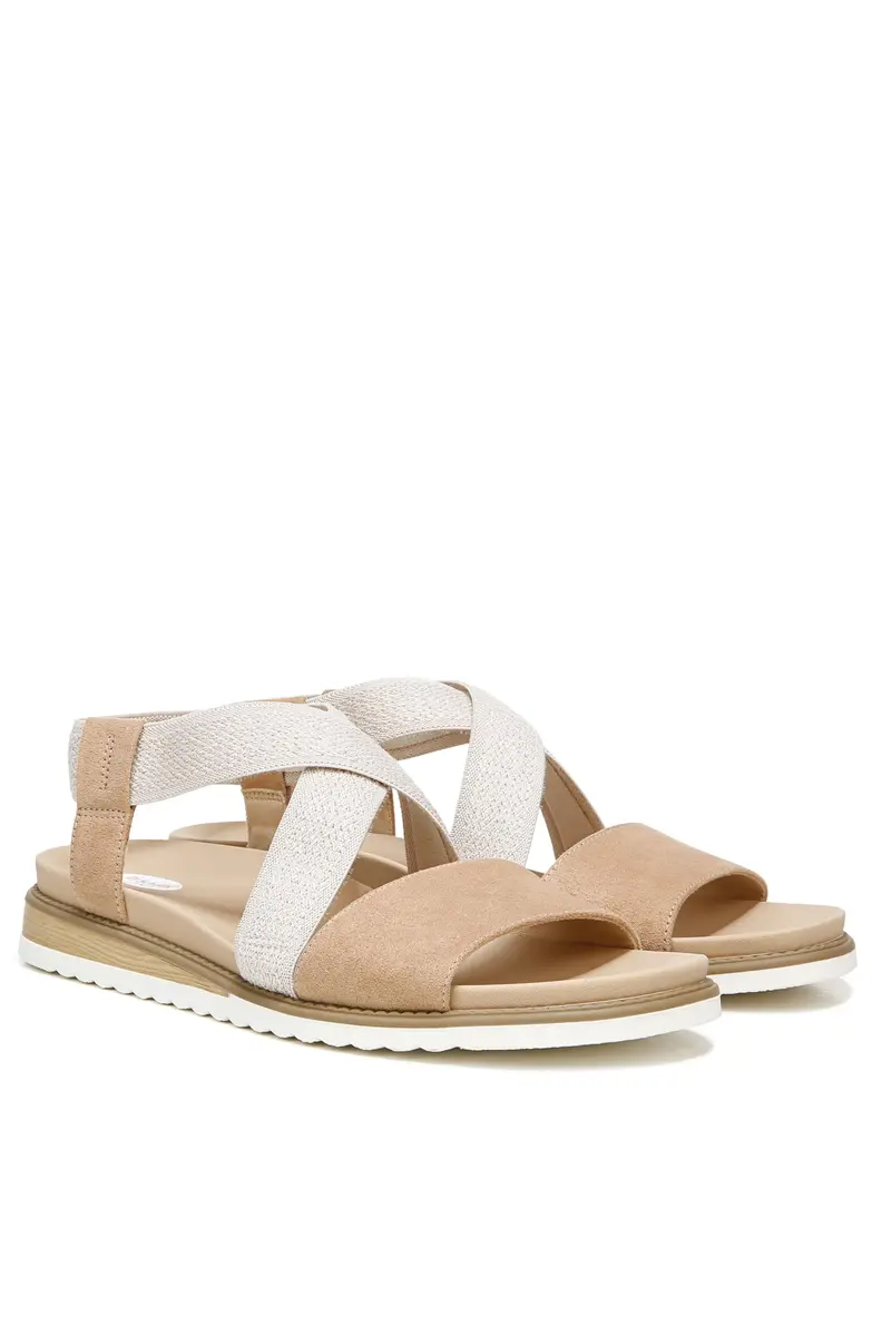 Dr. Scholl's SHOES Islander Strappy Flat Sandal 7.5 | Eco-Friendly Microfiber, Support & Style - view 2