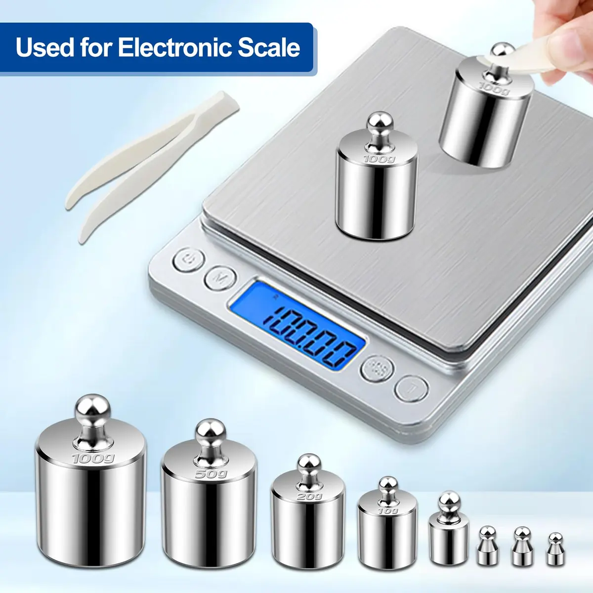 UCEC Calibration Weights for Digital Scale 10mg-100g | Precision Stainless Steel Kit with Tweezers - view 5