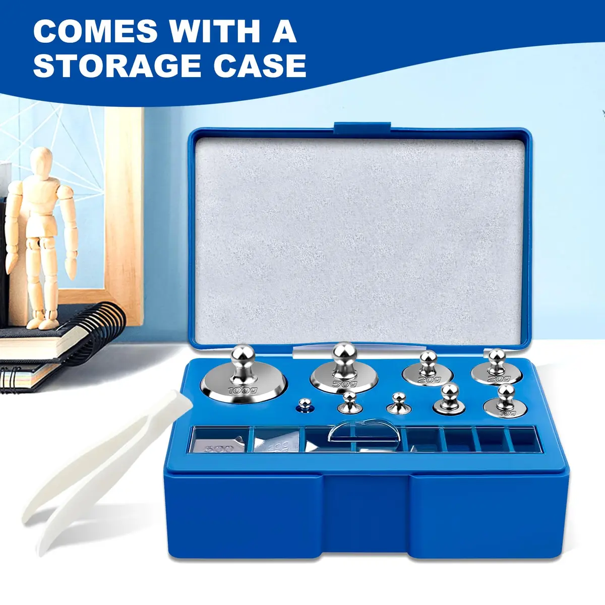 UCEC Calibration Weights for Digital Scale 10mg-100g | Precision Stainless Steel Kit with Tweezers - view 7