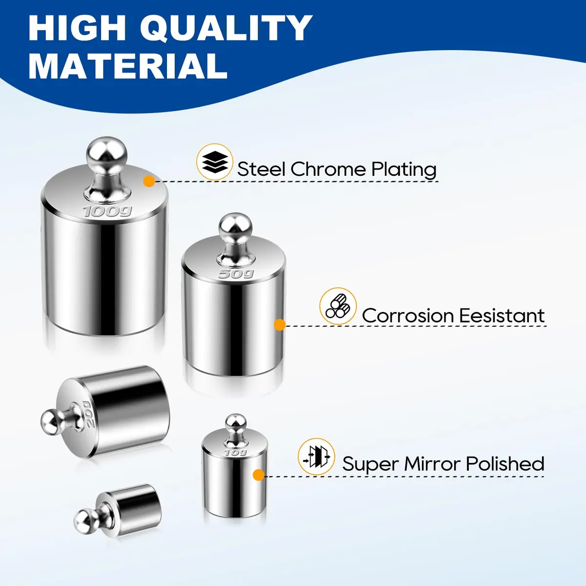 UCEC Calibration Weights for Digital Scale 10mg-100g | Precision Stainless Steel Kit with Tweezers - view 3