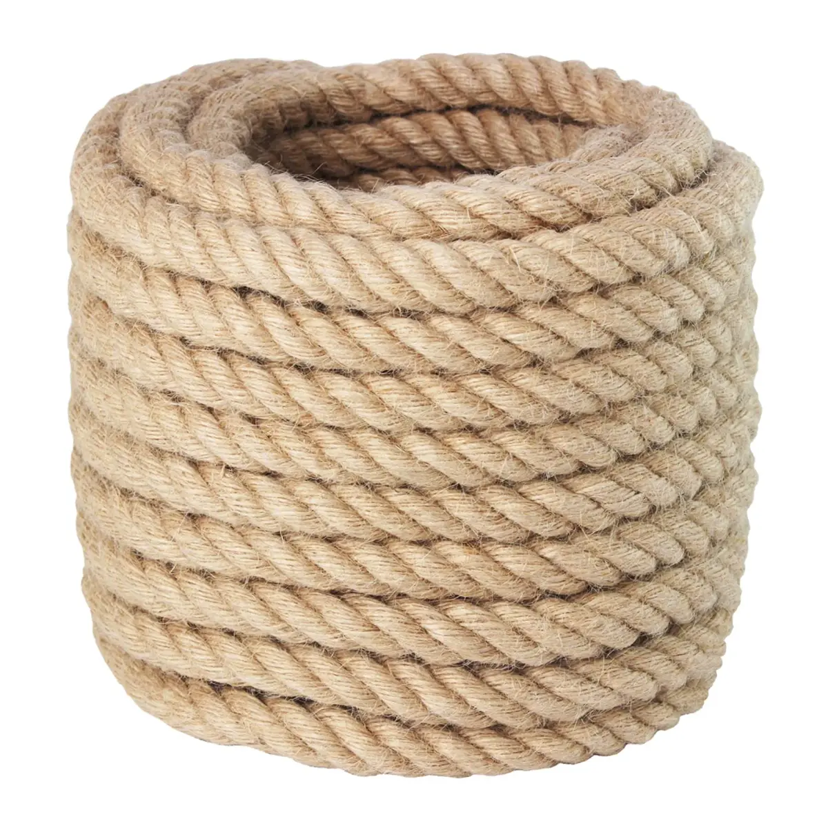 VEITHI Manila Rope 3/4 Inch x 50 Feet | Natural Twisted Rope for Landscaping, Crafts, Marine, Tie-Downs - main product image