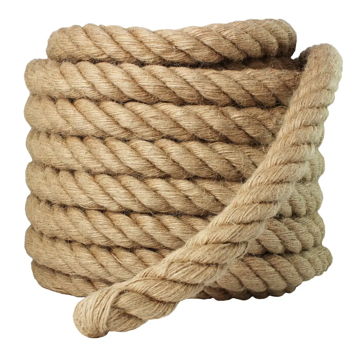 VEITHI Manila Rope 1.5 Inch x 50 Feet (38.1mm x 15.24m) | Natural Twisted Rope for Landscaping, Crafts, Marine Use - view 2