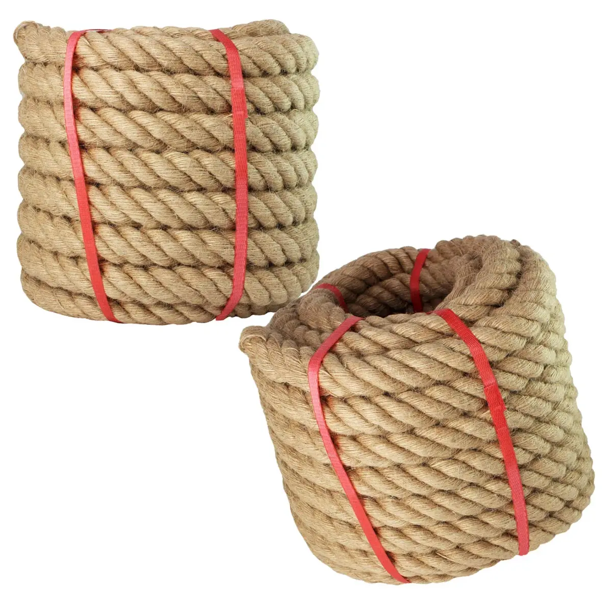 VEITHI Manila Rope 1.5 Inch x 50 Feet (38.1mm x 15.24m) | Natural Twisted Rope for Landscaping, Crafts, Marine Use - view 4