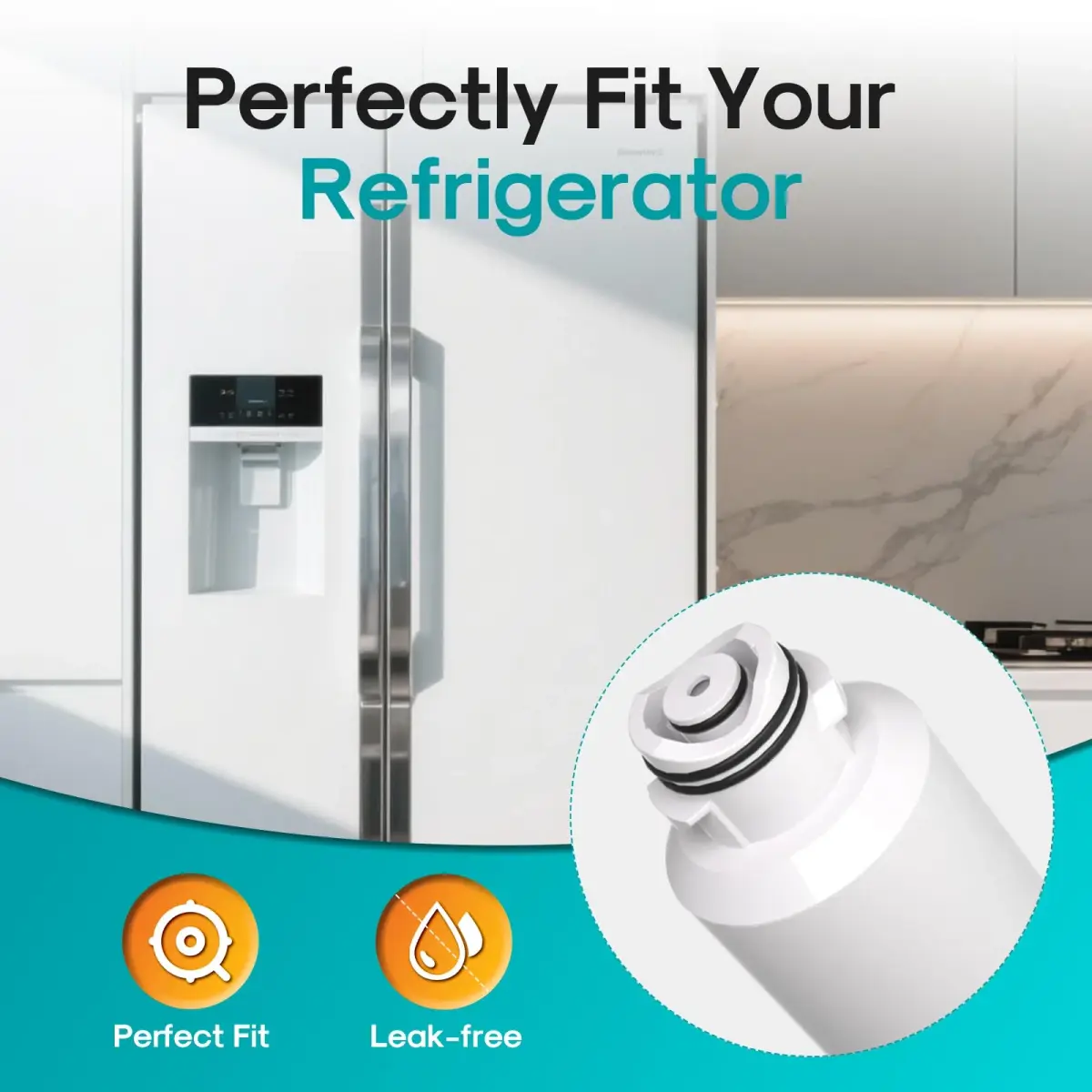 ICEPURE PRO DA29-00020B Refrigerator Water Filter 23.1cm (9.1in) | NSF 401 & 53 Certified for Pharmaceuticals, Lead, Mercury - view 7