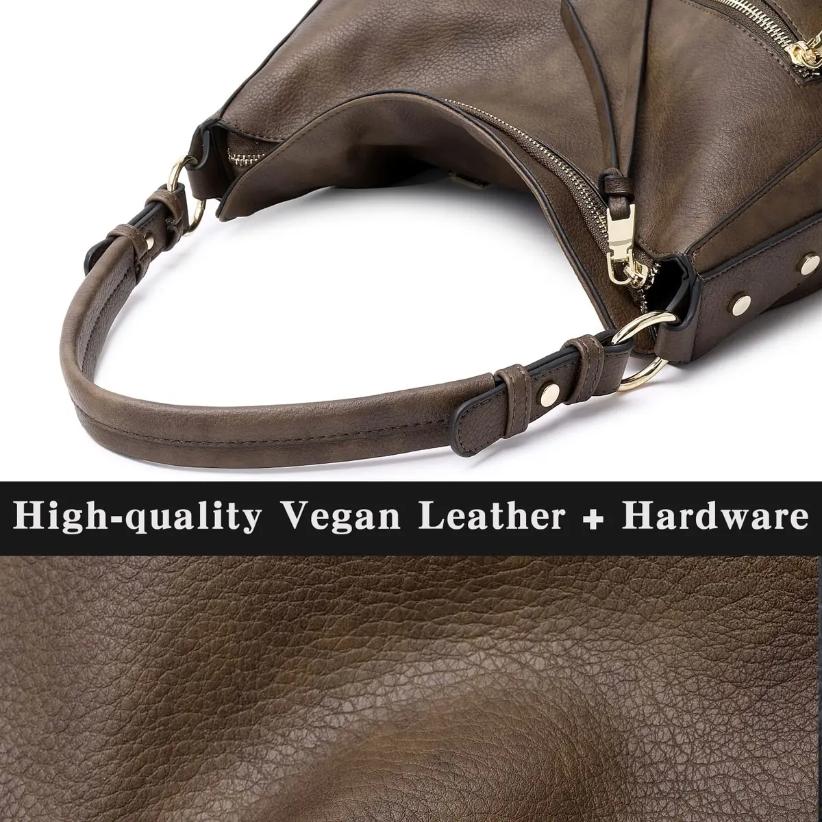 lapsting Vegan 3pcs Hobo Handbags for Women 14inch-18inch | Versatile Boho Shoulder Bag Set - view 8