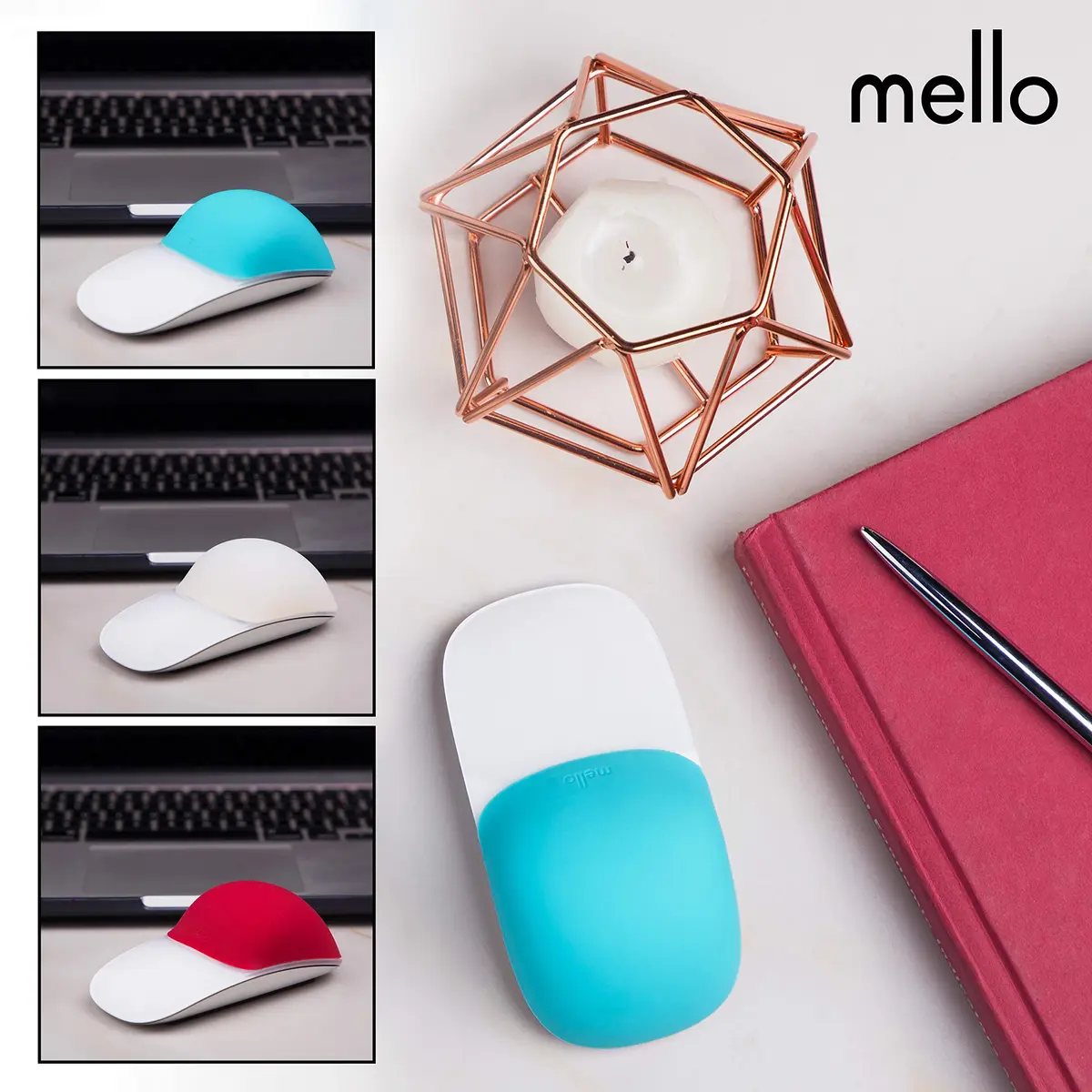 ELEMENTING Mello Silicone Cushion for Apple Magic Mouse 1 & 2 | Comfortable, Durable & Stylish (One Size, Tuxedo Black) - view 9