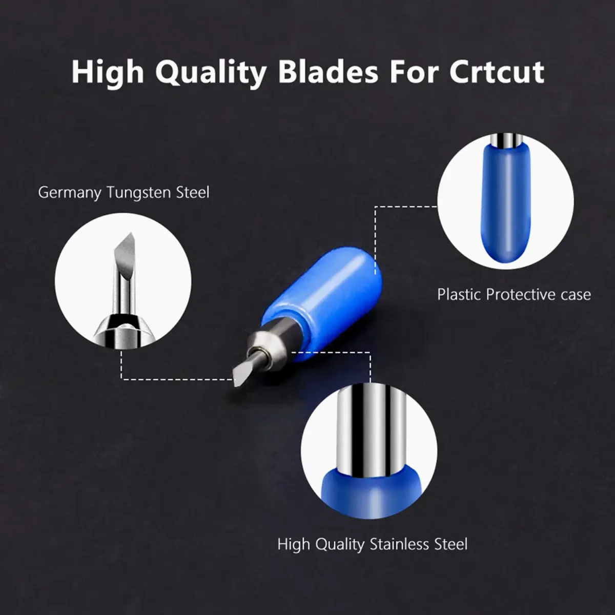 Mekote 15-Piece Replacement Cutting Blades Set | 30°/45°/60° Fine Point Blades for Joy & Joy Xtra Machines - view 4