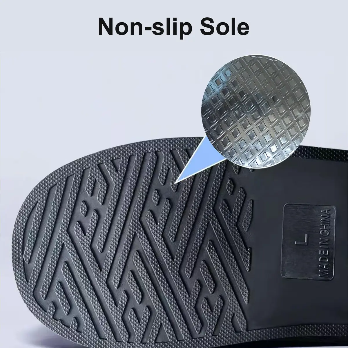 HEKEDES Waterproof Shoe Covers Reusable Foldable Rain Boot with Zipper, Non-Slip, Reflector, Men Women Black | 14in Sole Length - view 5