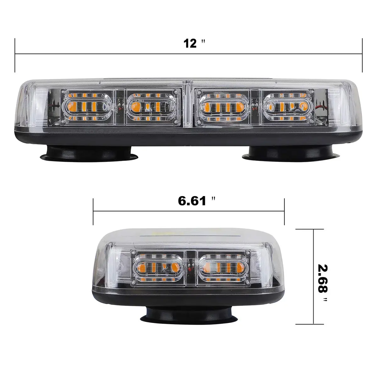 ASPL 48LED Roof Top Strobe Lights with Magnetic Base | Waterproof Emergency Warning Light for Vehicles - view 3