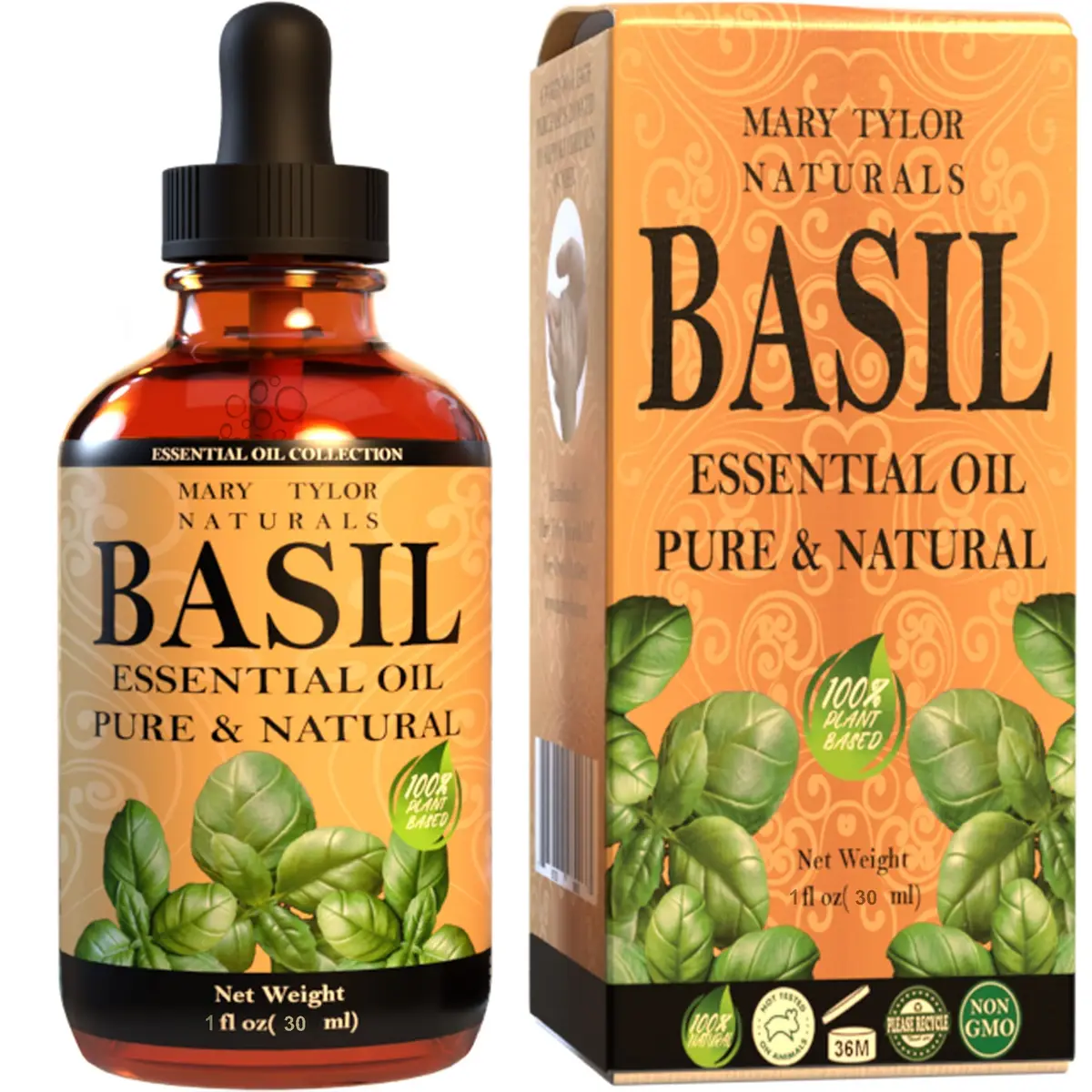 Mary Tylor Naturals Basil Essential Oil 1 oz | Pure Therapeutic Grade Aromatherapy - view 6