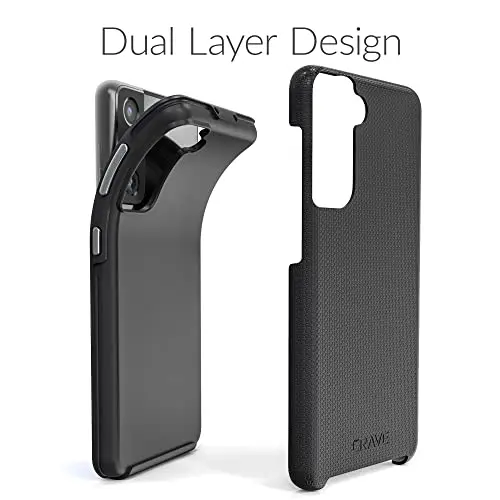 Crave Dual Guard for Samsung Galaxy S21 Case - Black | Dual Layer TPU/PC Protection (6.2") - view 7