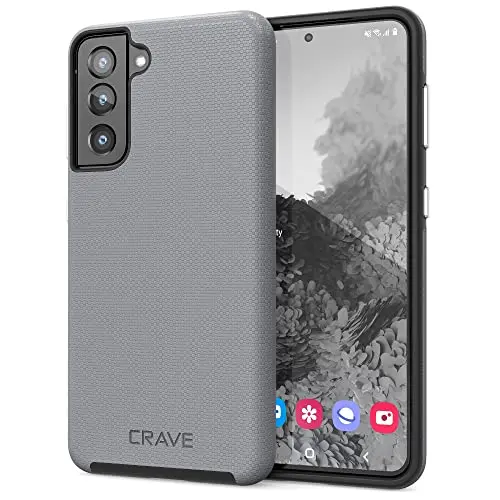 Crave Dual Guard for Samsung Galaxy S21 Case - Slate | Dual Layer TPU/PC Protection - main product image