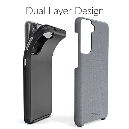 Crave Dual Guard for Samsung Galaxy S21 Case - Slate | Dual Layer TPU/PC Protection - view 7