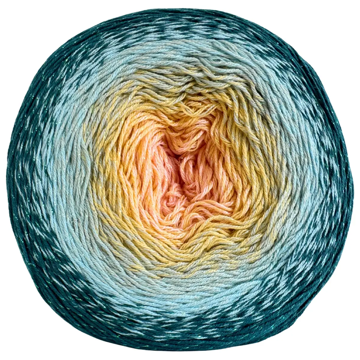 YarnArt Flowers Moonlight Gradient Cotton Acrylic Yarn with Metallic Lurex 250g | Shiny Multicolor for Crochet & Knitting - main product image