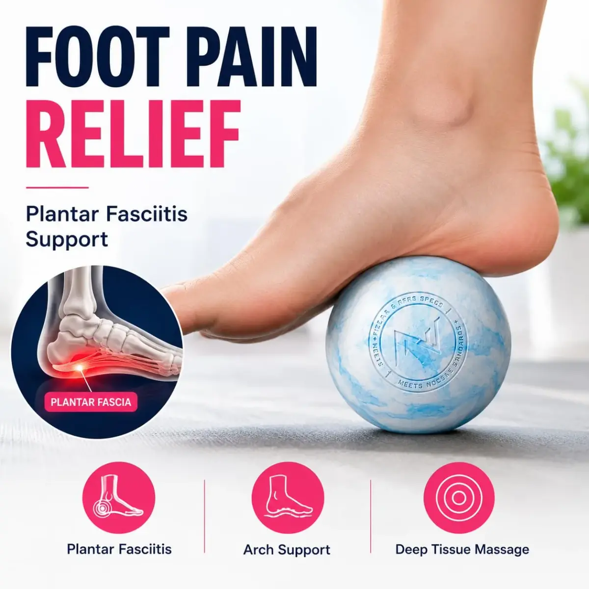 FITZELAR 2-Pack Massage Lacrosse Balls 6.3 cm (2.5 inch) | Myofascial Release & Deep Tissue - view 5