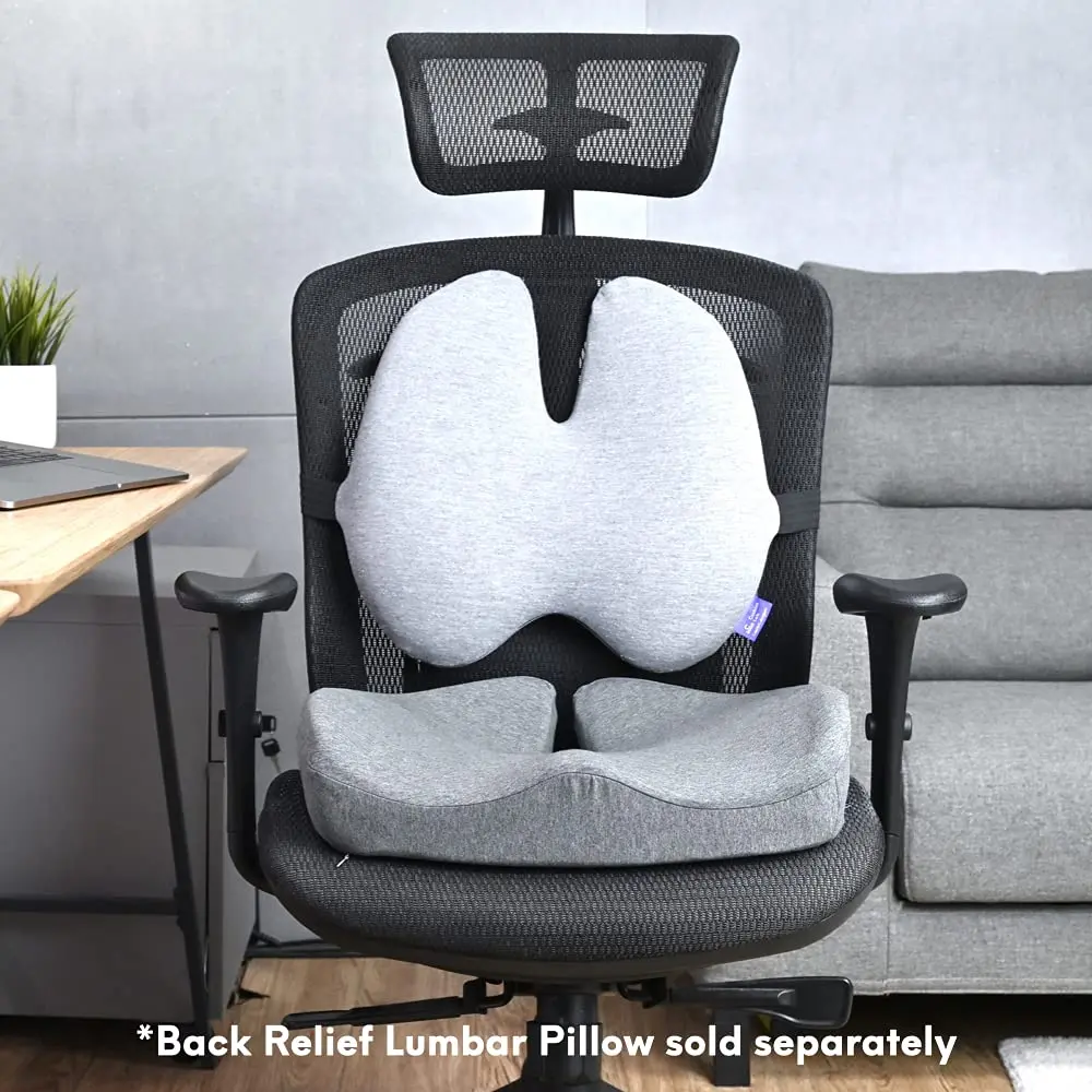 C CUSHION LAB Patented Pressure Relief Seat Cushion for Long Sitting Hours | 43.2 cm (17 in) x 40.6 cm (16 in) - view 9