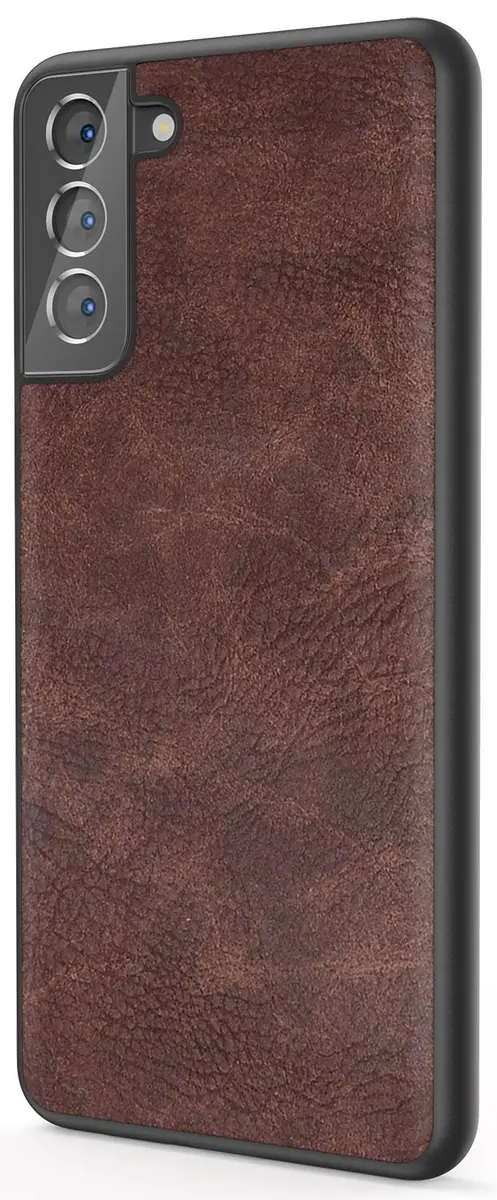 SALAWAT Galaxy S21 Case, Slim PU Leather Vintage Shockproof Phone Cover 6.2inch | Lightweight Hybrid Protection - main product image