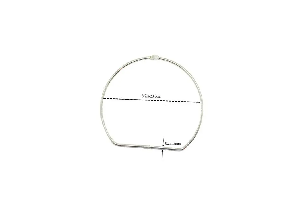 LAPXSNZD Tape Storage Ring,3 Heavy Duty 8.2 Inch Rings | Rust-Resistant, Large Capacity for Office & DIY Use - view 2