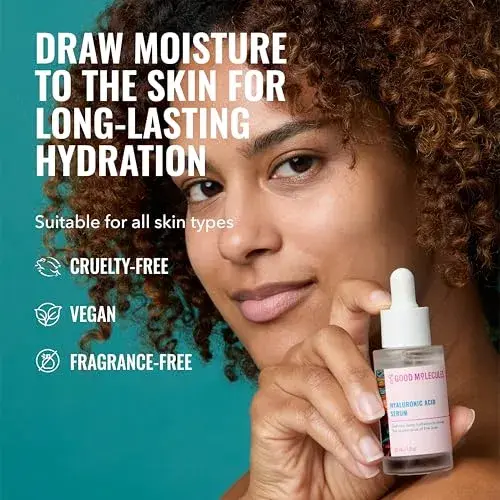 Good Molecules Hyaluronic Acid Serum 30ml (1 Fl Oz) | Deep Hydration for Plumper Skin - view 2