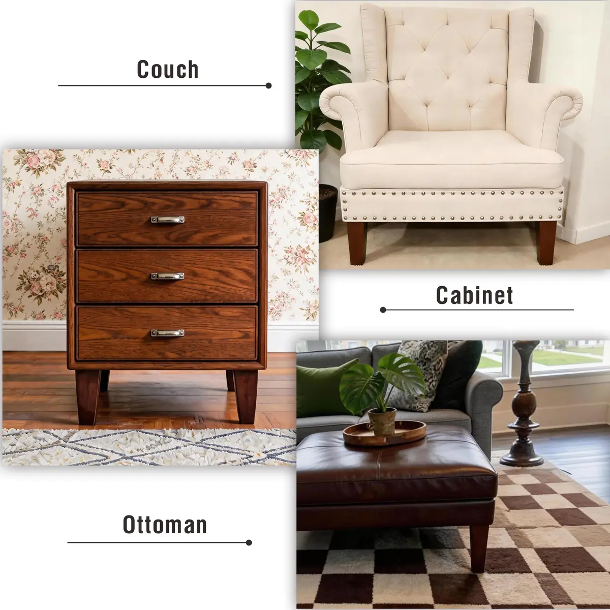 SHANJUE 8 Inch Wood Couch Legs 1500lbs Heavy Duty Square Furniture Feet | Supports Heavy Furniture & Robot Vacuum Clearance - view 9