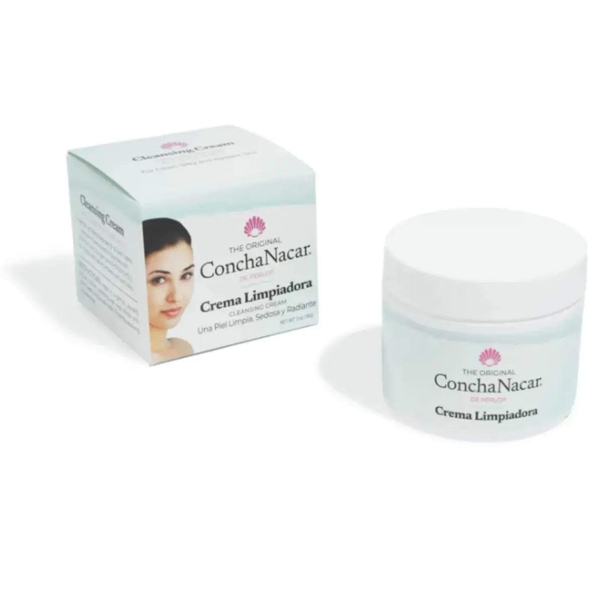 Concha Nacar Facial Cleanser by Perlop 88.7 ml (2 Fl Oz) x 2 | Gentle Deep Pore Cleansing for All Skin Types - main product image