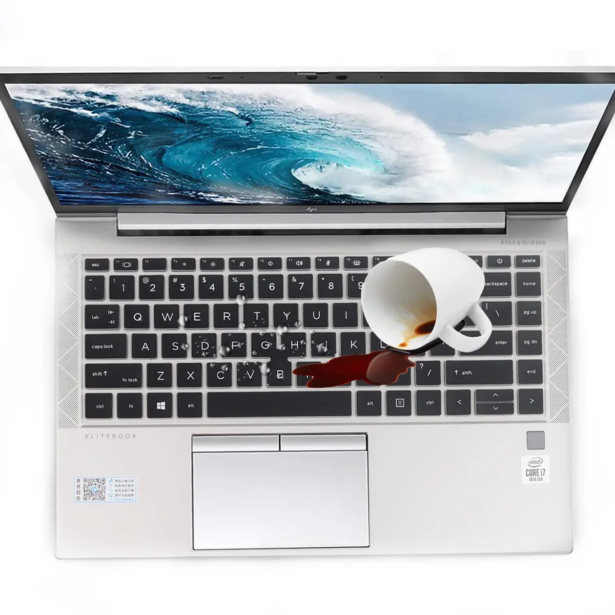 MUBUY-GOL Keyboard Cover for HP EliteBook 840 845 G7 G8 14 inch Laptop Notebook PC Accessories | Durable Silicone Skin - view 6