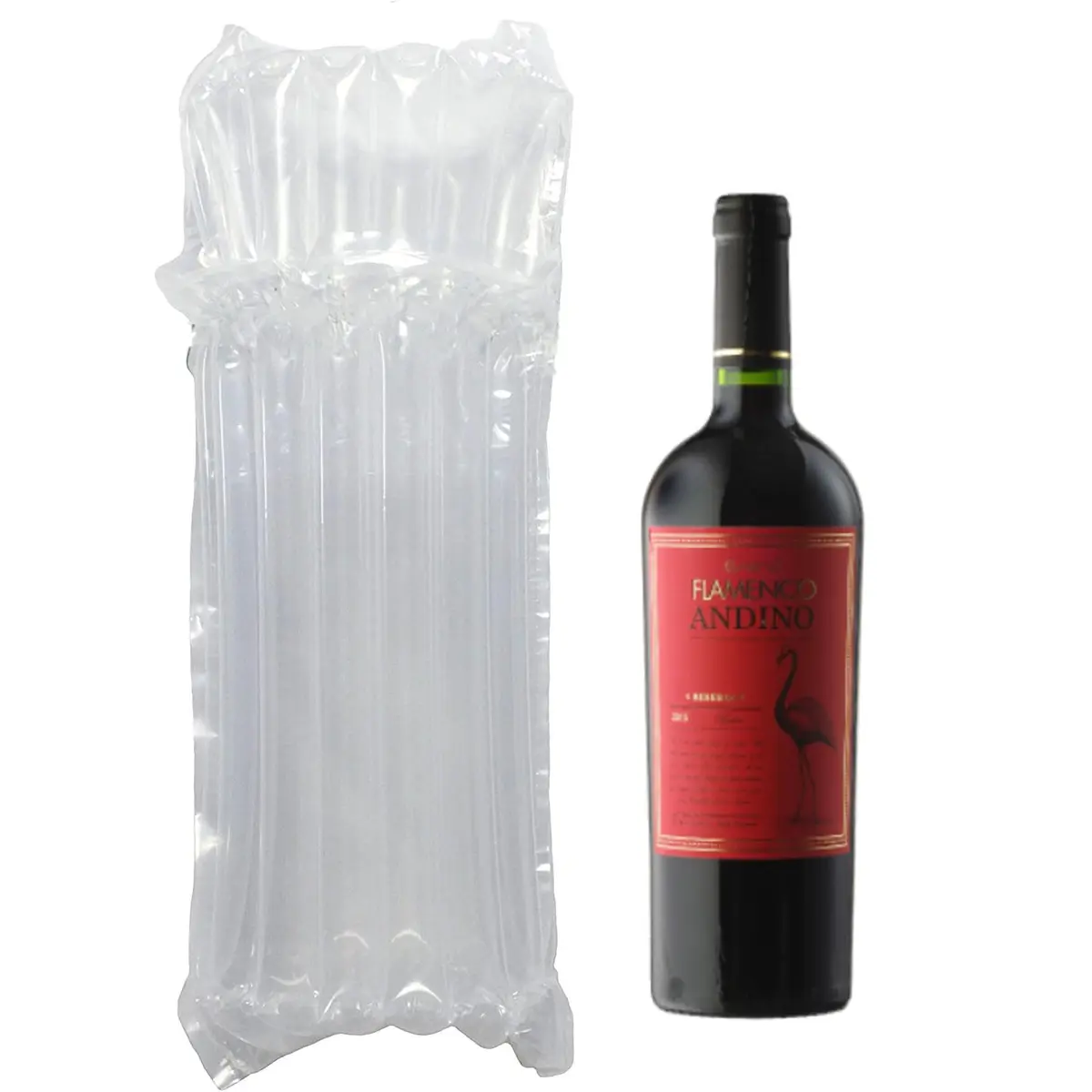 AKLVBL Wine Bottle Protector Bags 10 Pack Bubble Cushion Wrap | Protects Glass Bottles During Travel & Shipping - view 6