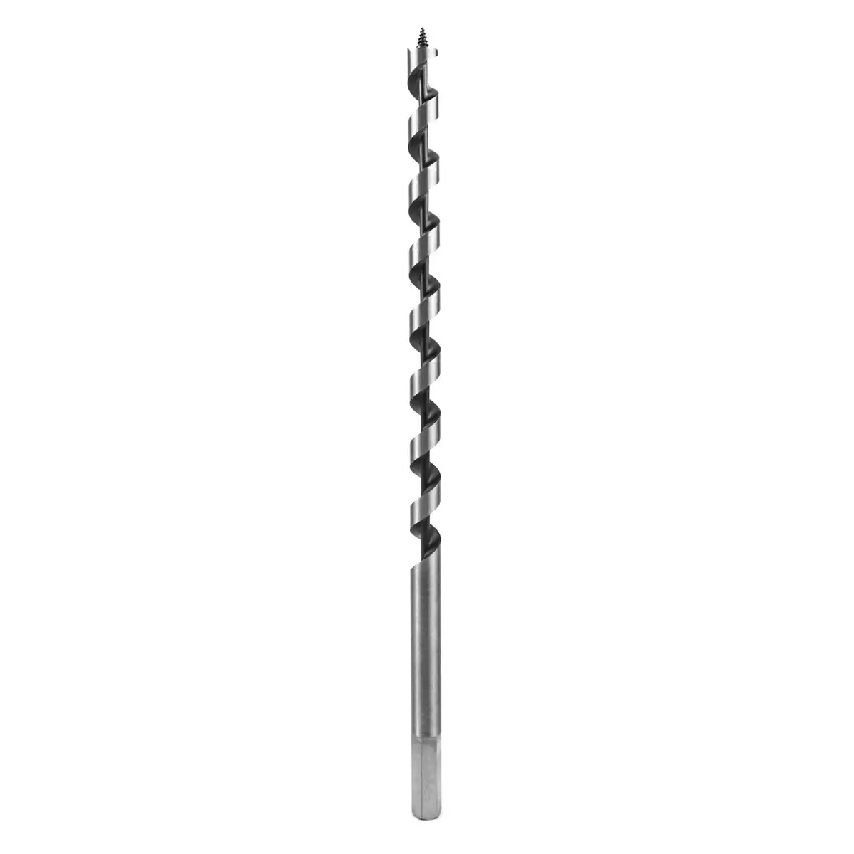 QWORK 12mm x 300mm Wood Auger Drill Bit | 12mm (0.5 inch) Diameter, 300mm (12 inch) Length, Hex Shank - main product image