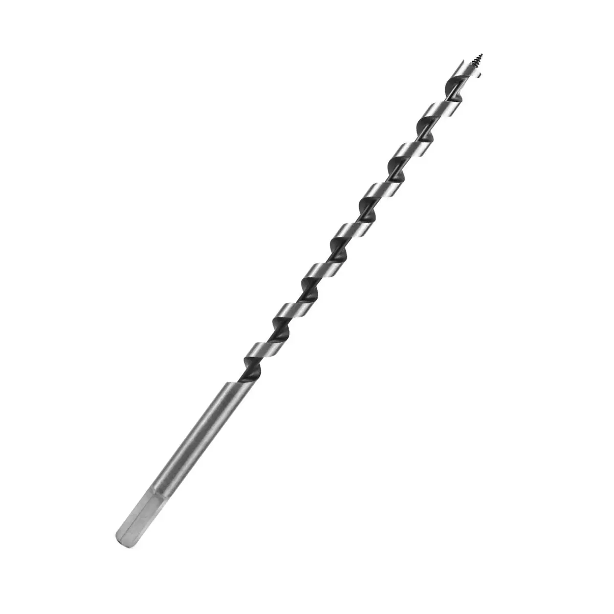 QWORK 12mm x 300mm Wood Auger Drill Bit | 12mm (0.5 inch) Diameter, 300mm (12 inch) Length, Hex Shank - view 7